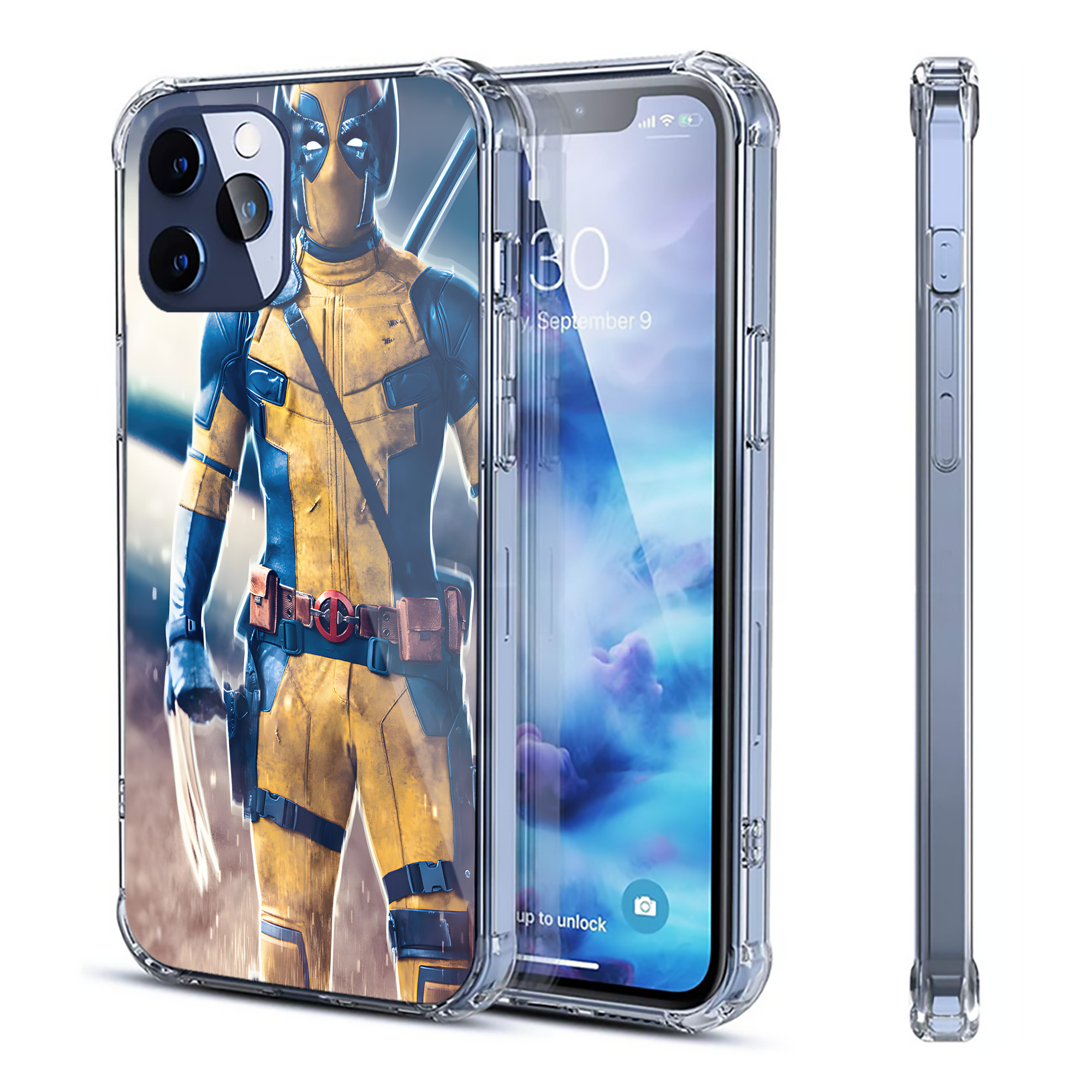 （画像用） アベンジャーズ The Avengers 【iPhone 12シリーズ対応】透明スマホケース（クリアソフトケース）